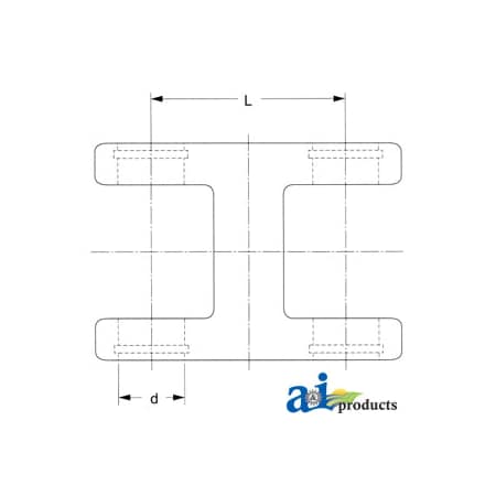 A & I Products Yoke, Double 6" x3" x2" A-W023437